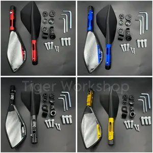 SPION MOTOR V2 V5 TOMOK JUMBO UNIVERSAL FULL CNC PERLENGKAPAN SEPEDA MOTOR