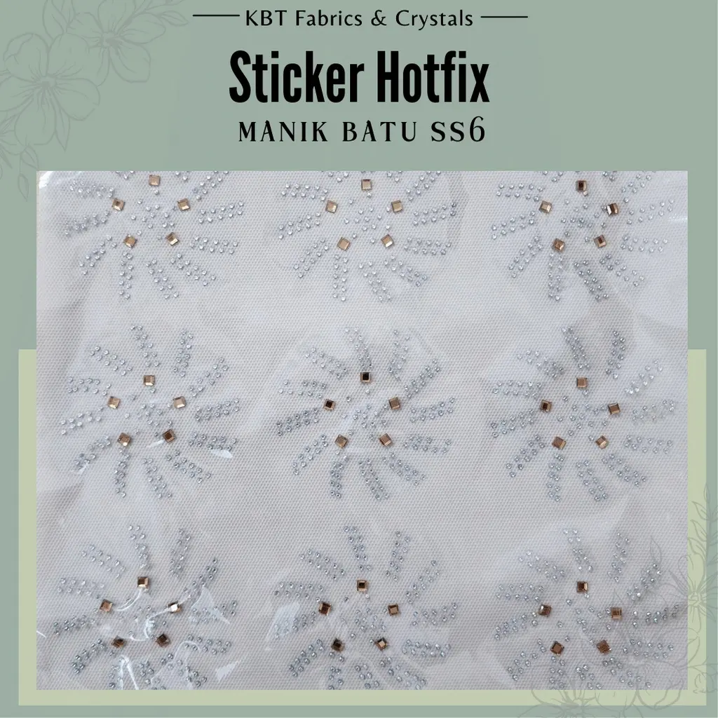Sticker Hotfix Batu Manik Tampal ss6
