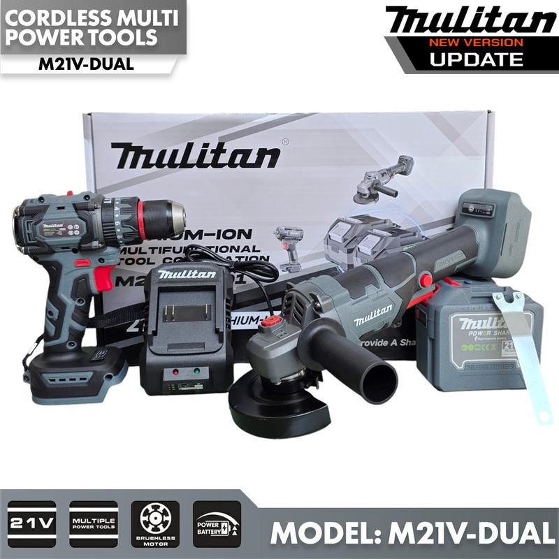  COMBO Mulitan M21V-DUAL  Máy Mài M21V-5510 Máy Khoan M21V-3369 Pin 20 Cell Sạc Nhanh 