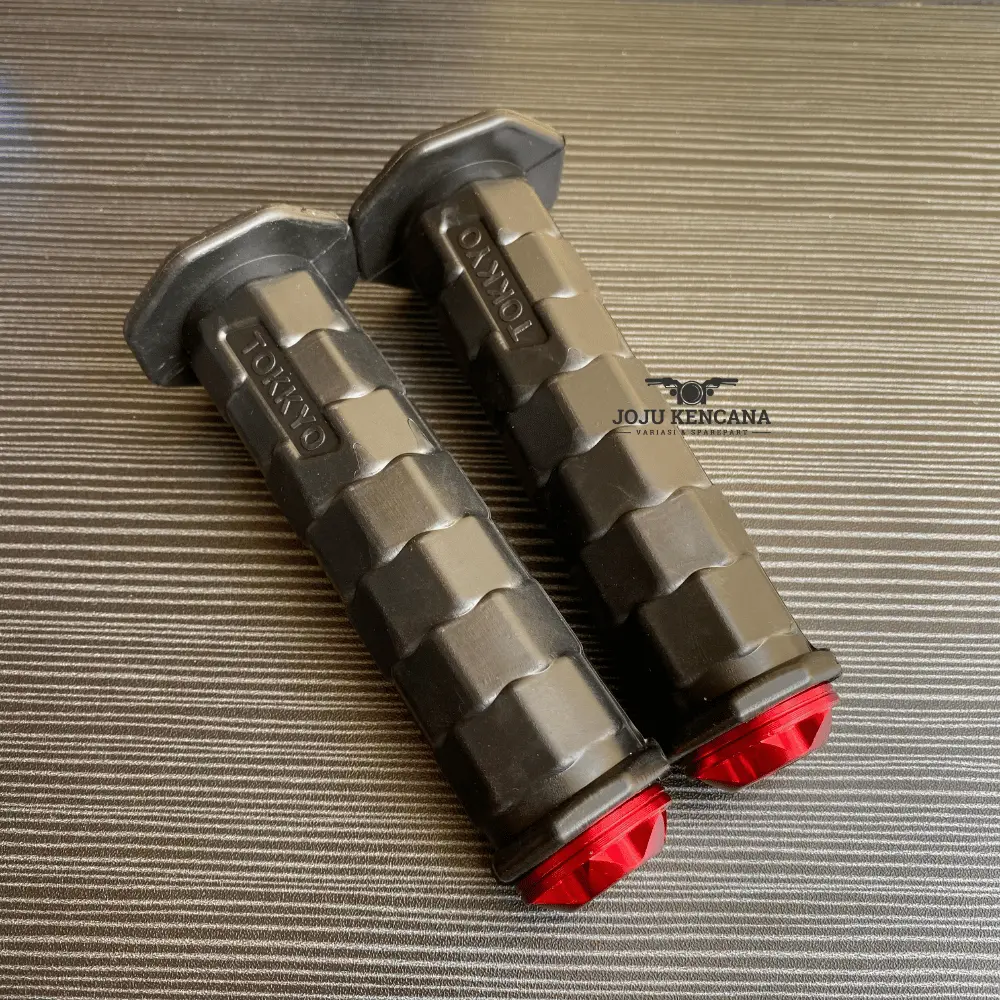 Paket Handgrip Octagon Import Set Jalu Stang Spiral Gepeng Motif BINTANG Cnc Setir Untuk Semua Motor Universal