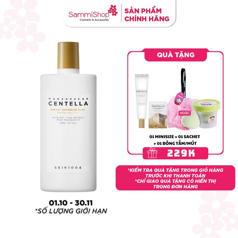 Skin1004 Kem chống nắng (Sunscreen) Madagascar Centella Air-Fit SunCream Plus 50ml Chăm Sóc Da