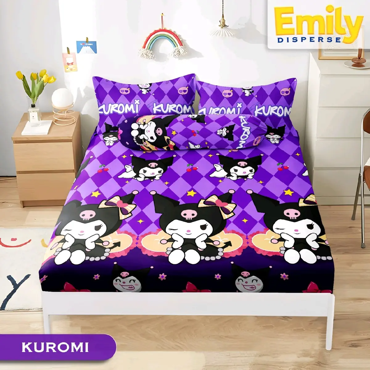 Sprei Anak motif karakter lucu Sprei Keren Bahan Katun Disperse Halus Kain