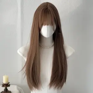 AEGYOSHOPPE - 7006 full wig korea 65 cm - Rambut Palsu Wig Wanita Korea Style Aesthetic Premium Fiber COD