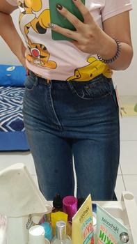 Product Review of DISYAK - HighWaist Loose Jeans Celana Panjang Boyfriend Standar Vintage Blue 109-209 from 🐡**🐡 1