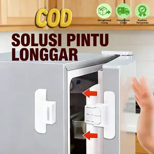 Peredam Pintu Kulkas Universal Otomatis - Solusi Pintu Tidak Rapat, Tutup Senyap Anti Banting, Cocok Rumah Kantor, Mudah Pasang COD