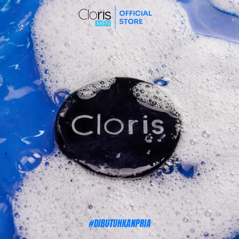 Clorismen Paket Hemat Cloris Men Soap 80g & Brightening Cream - Skincare Perawatan Wajah Pria Pembersih Muka Krim Pelembab Memutihkan Cerahkan Mengecilkan Pori-pori 1