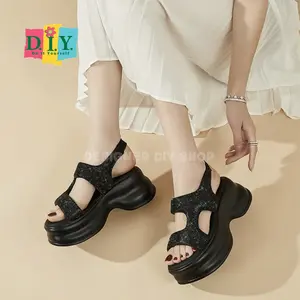 Sepatu Sandal Wanita Korea Style Design Betty Tebal Empuk Terbaru 2025