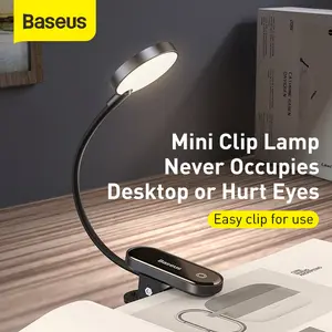Dikirim dalam 24 jam​ - Baseus Comfort Reading Mini Clip Lamp - Lampu LED Klip Baca USB Portable