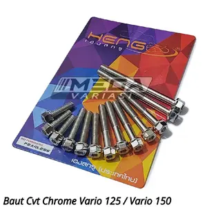 BAUT PROBOLT CVT CHROME 2 KUNCI BAUT BAK CVT MOTOR MATIC HONDA BEAT SCOOPY VARIO 110 VARIO 125 VARIO 150 Motorcycle