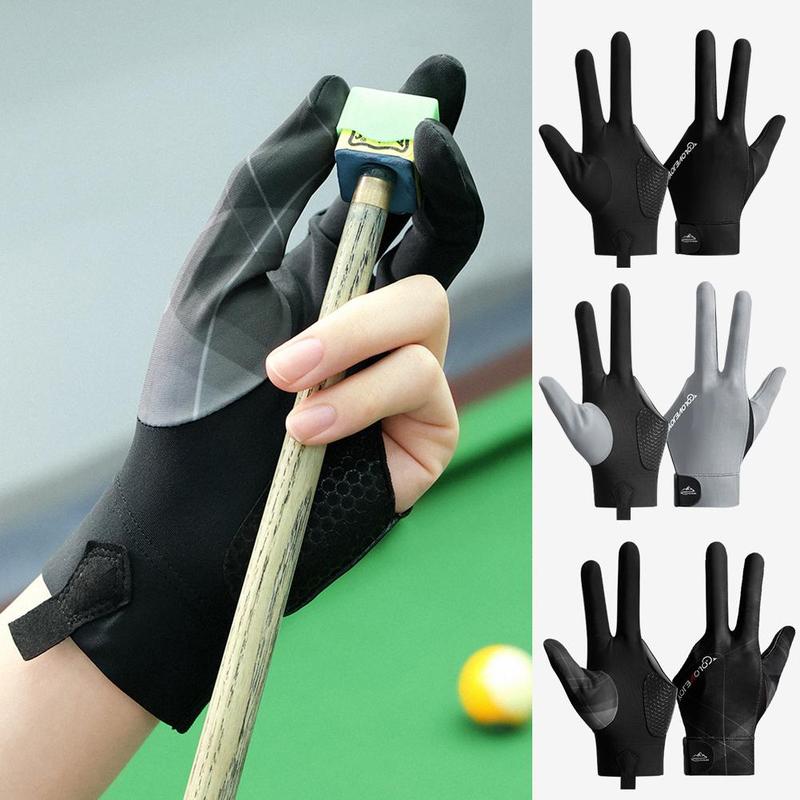 Product Introduction of Billiards Gloves Professional Snooker Three Finger Non Slip Gloves Professional Pressure Billiards Gloves 34