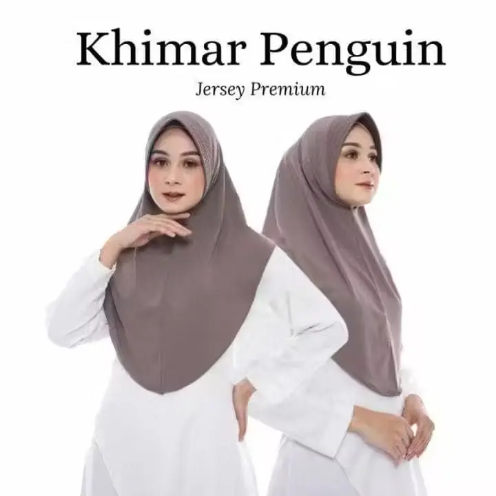 BERGO PINGUIN | BERGO INSTAN PET | HIJAB INSTAN BERGO PINGUIN WARNA LENGKAP