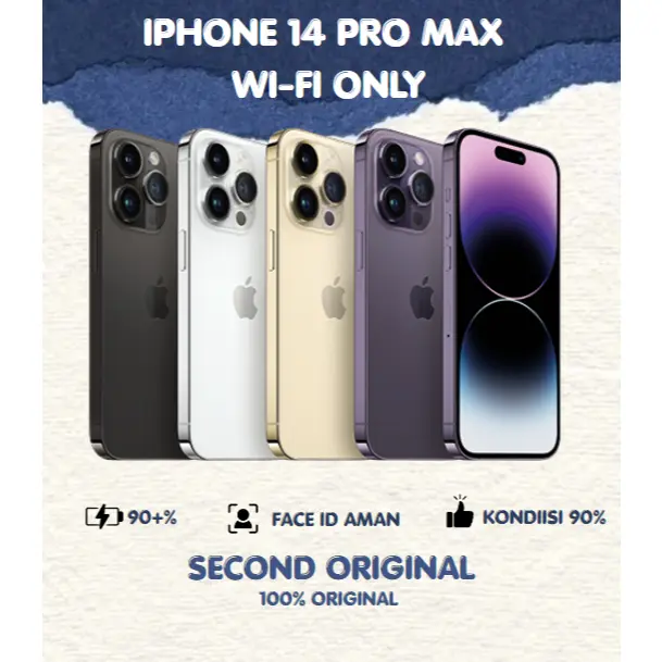 IPHONE 14 PRO MAX 128GB/256GB WIFI ONLY SECONDHAND