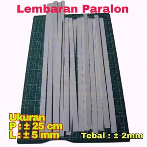 ( 10 Biji ) Lembaran Paralon PVC 5mm x 25cm Bukan Foam Board Bahan Miniatur