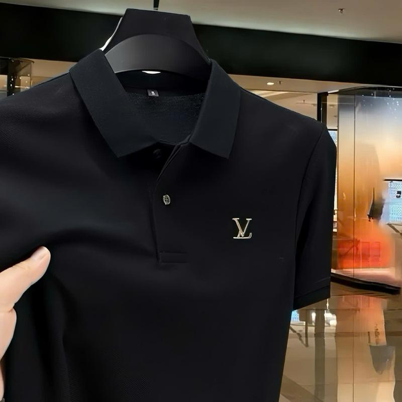 COMBO 2 Áo polo nam tay ngắn vải co giãn nhẹ logo thêu mới NEW-HẢI ĐĂNG STORE Menswear Ngắn Tay Có Cổ Shirt Thun Tay Ngắn