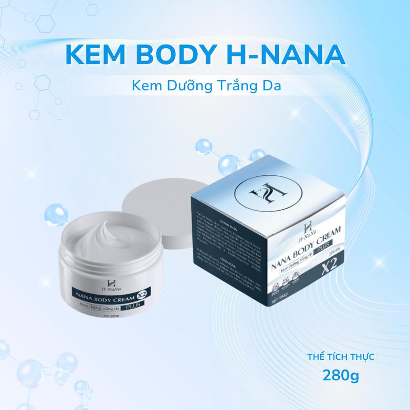 H-Nana Hũ Kem Body H-Nana Plus 280g Hỗ Trợ Dưỡng Ẩm Trắng Sáng Da SPF Chống Nắng & Collagen Chống Lão Hóa