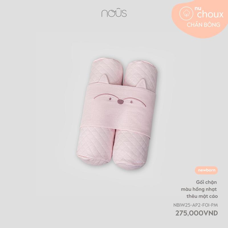   KOL Nous Phụ kiện  M21 Gối chặn Nous cho bé sơ sinh hai màu hồng xanh chất liệu bông cao cấp BST T8 