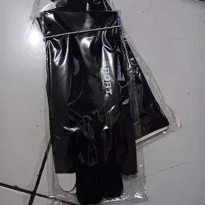 Sepasang Sarung Tangan Motor Sepeda Pria Ice Silk Gloves Anti Slip Es Sutra Anti Air UPF 50+ Anti-UV Gloves Hitam Minimalis untuk Driving & Cycling