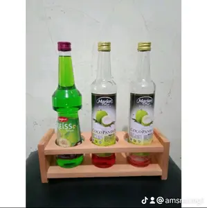 Marjan Rak Botol Marjan Diamtr 7cm 500ml Terbuat Dari Kayu Untuk Penyimpanan Botol Supaya Tidak Mudah Tumpah