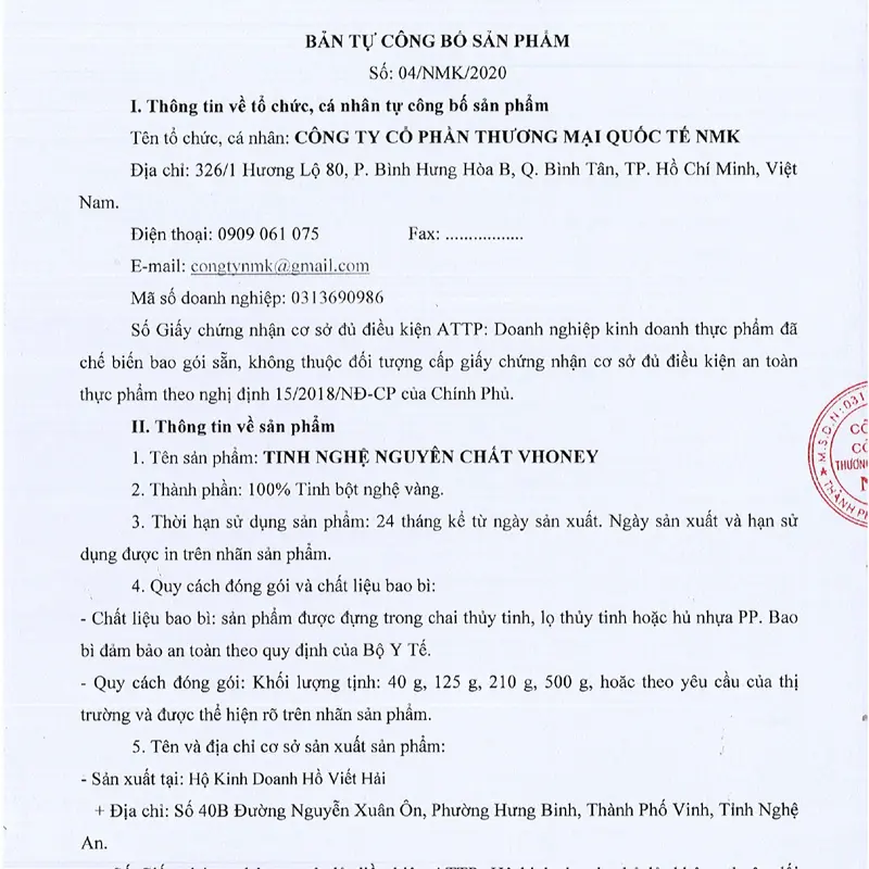 Tinh bột nghệ Nguyên Chất 500g - Sản phẩm 100% nguyên chất từ củ nghệ tươi 4