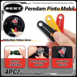 4Pcs Karet Peredam Getar untuk Pengunci Pintu Mobil Tebal Tahan Air Solusi Tepat Mengurangi Getaran dan Suara Pintu Mobil Car Dashboard Universal