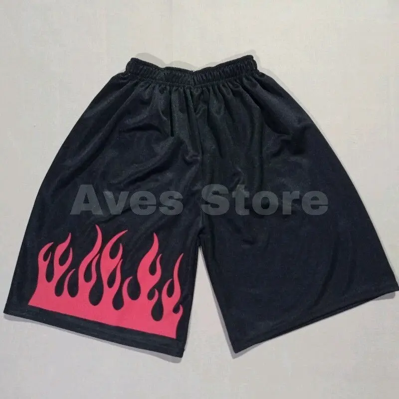 paket 5pcs Pendek Motif Api Celana pket 50Rbu 5pcs  yang cocok banget dipakai harian santai dirumah ataupun Hitam Dewasa Boxer Shorts Wanita 4
