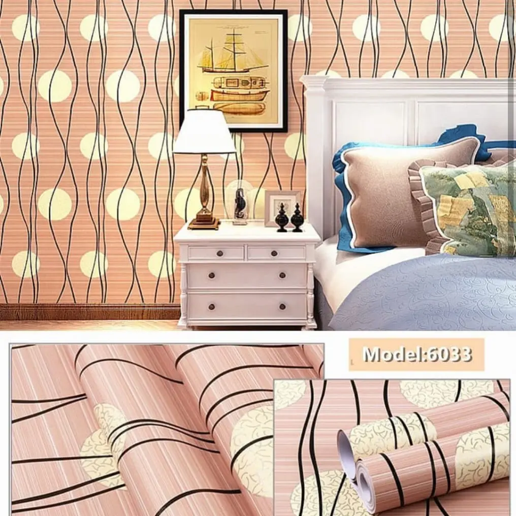 DANDELION COKLAT Wallpaper Dinding Stiker Dekorasi Rumah panjang 10 M x 45 CM