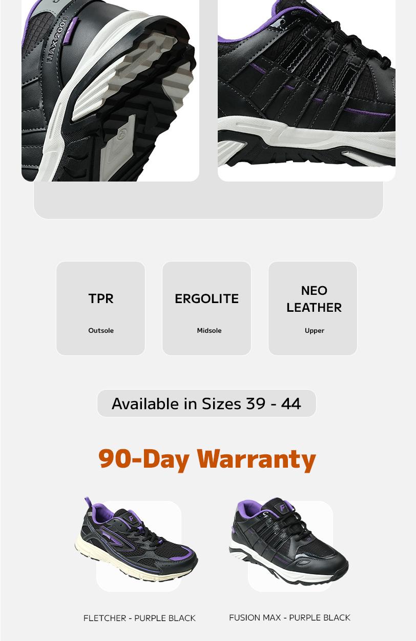 Footstep Footwear Sepatu Pria Sneakers Fusion Max - Purple Black Original Shoes Footstep Footwear Sepatu Pria Sneakers Fusion Max - Purple Black Original Shoes