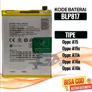 BATERAI BATRAI BATRE CPPC A15 / A15S / A16K /A16E BLP817