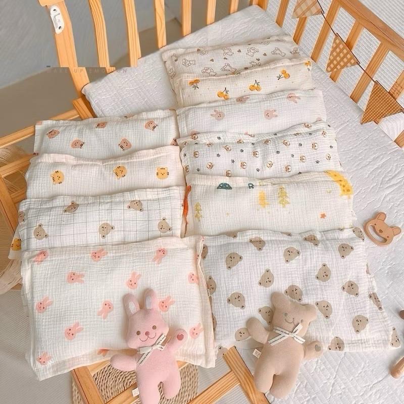 Gối Xô muslin BabyBee cho bé 3m - 1 tuổi 2 lớp vỏ