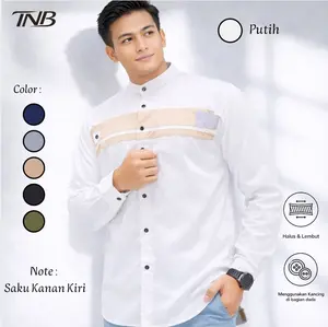 TNB - Atasan Muslim Kemeja Koko Premium Terbaru 2026 Lengan Panjang - Motif Jordan Style - Katun Premium Vito Signature - Gratis Ongkir & COD