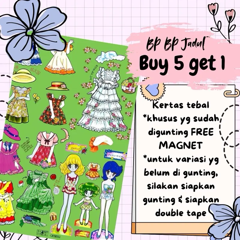 PAPERDOLL BP BPAN PAPER DOLL ORANG ORANGAN KERTAS MAINAN KERTAS BEPE BEPEAN KERTAS 7