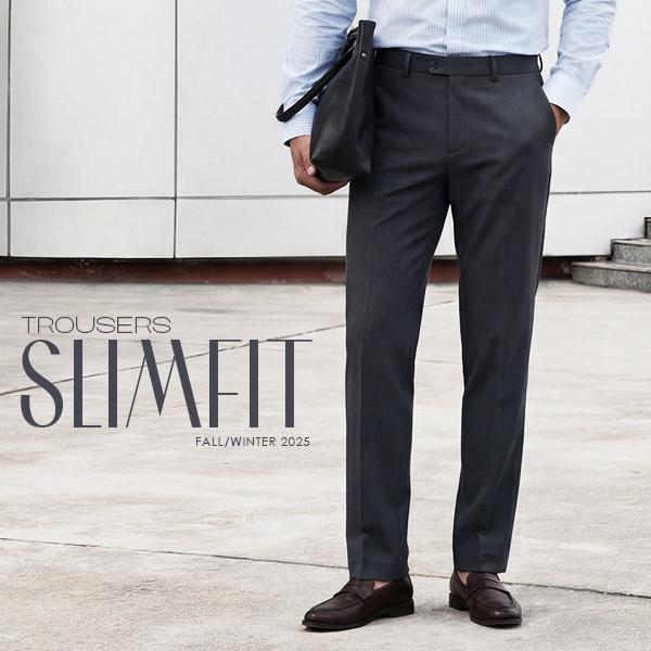   TOP SALES Quần âu Đen nam TORANO slim-fit lịch lãm trẻ trung SLIM TROUSERS Menswear Pants Tre BT900 