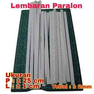 ( 3 Biji ) Lembaran Paralon PVC 1cm x 25cm Bukan Foam Board Bahan Miniatur