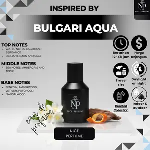 Nice Perfume Parfum Bulgari Aqua Tahan Lama 24 Jam Unisex Mewah Aroma Segar Cocok untuk Wanita dan Pria