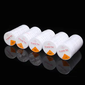 Senar Elastis Bening Crystal Tec / Tali Meronce Karet Transparan Bahan Gelang & Kalung Kerajinan DIY