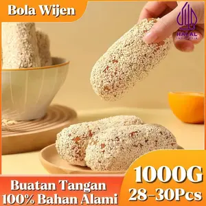 1KG Kue Bola Manco Wijen Buatan Tangan Camilan Sehat Manis Renyah Gurih Berkualitas Snack Kering Kiloan