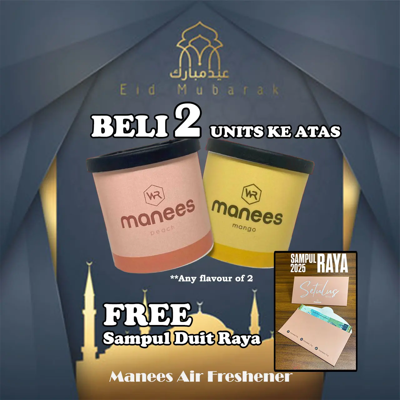 [FREE SAMPUL RAYA 2024 - BELI 2 UNIT KE ATAS] Manees Air Freshener