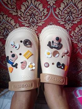 Product Review of TEFANSY Wanita Sandal Kodok Santai Sol Tebal Sandal Baim Lentur Wedges Baim Pperempuan Bae Clog Sepatu from ❤**i F**️ 2