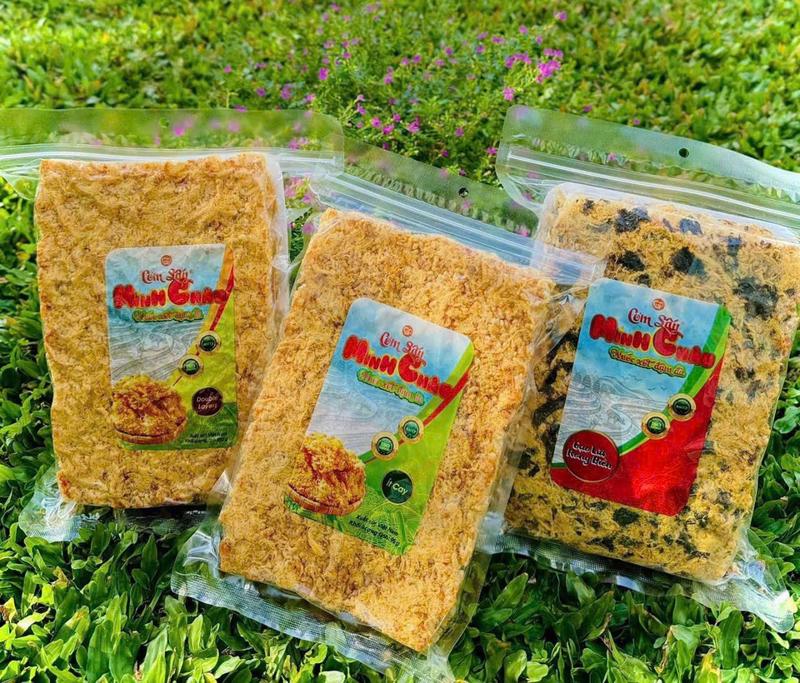 Minh Châu Cơm Cháy Siêu Chà Bông 150gram - Cơm Sấy Giòn Thơm Ngon Gói 2 Lớp An Toàn Vệ Sinh Thực Phẩm Gạo Lứt Rong Biển
