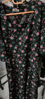 Product Review of H&A DRESS 2 SIZES FLORAL CORAK Lengan Lebar Casual Soft  Silk Mango from O**a k**e 0