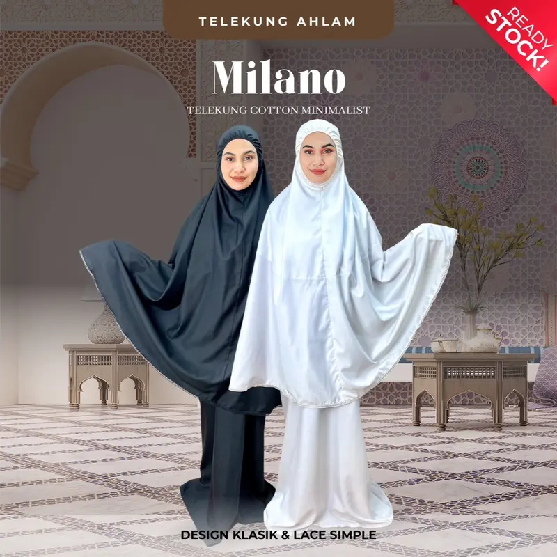 Telekung Ahlam MILANO INSPIRATION, telekung cotton minimalist. - TikTok ...