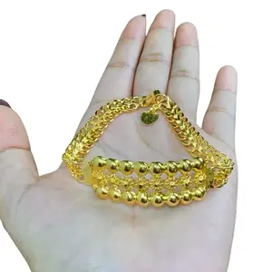 Gelang coco matahari baris 3 replika emas 24 cantik super mewah