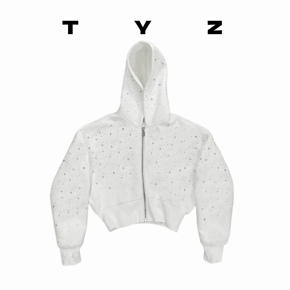 TYZ 2026 新春新作 オリジナルデザイン ラインストーン付き フード付き