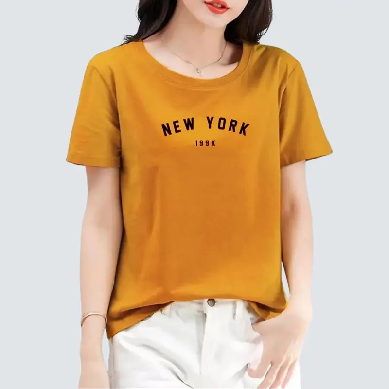 Kaos Wanita New York Ukuran XS-5XL Bahan Katun Combed 30s Premium 0