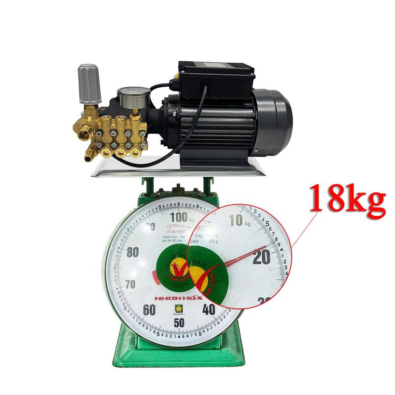 [2.2KW-tua nhanh-điện 220V] Động cơ motor và đầu bơm ti 1407 tiệm rửa xe detailing chuyên dùng, động cơ lõi đồng ty tráng ceramic, may rua xe cao áp công suất mạnh 120BAR,máy xịt rữa xe áp lực cao xịt rửa xe tải, sân vườn, quán ăn, tiệm rửa xe 10-15 chiếc 8