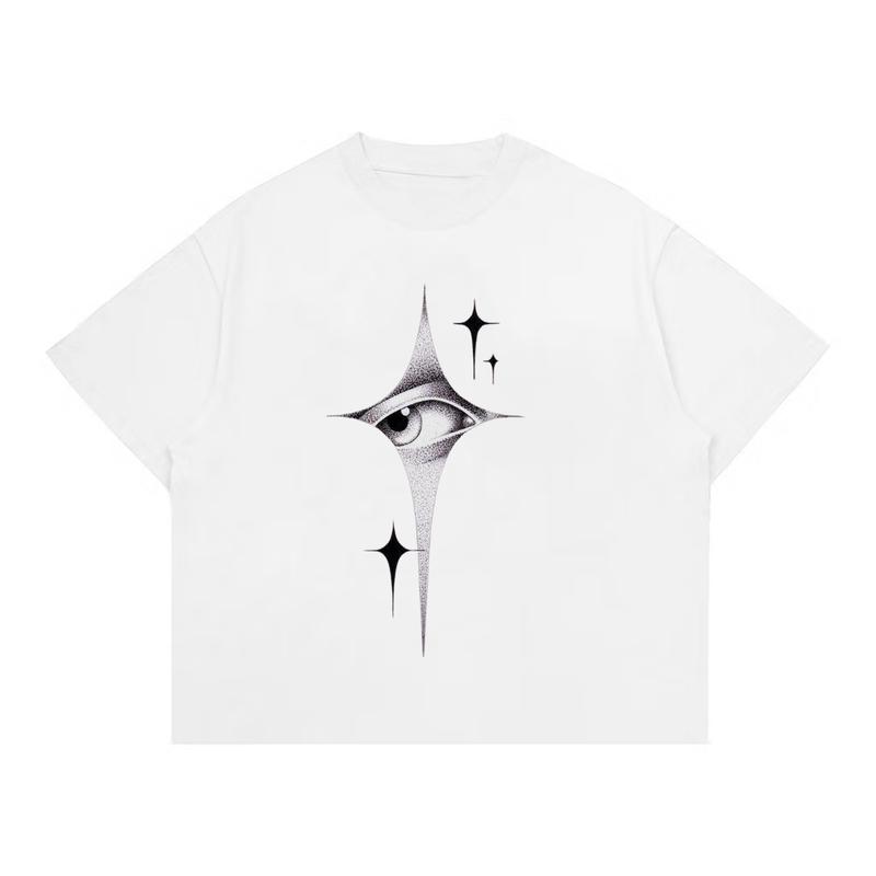 Kaos Boxy Star Eye Printing Premium / Tshirt Distro Pria Skena 0