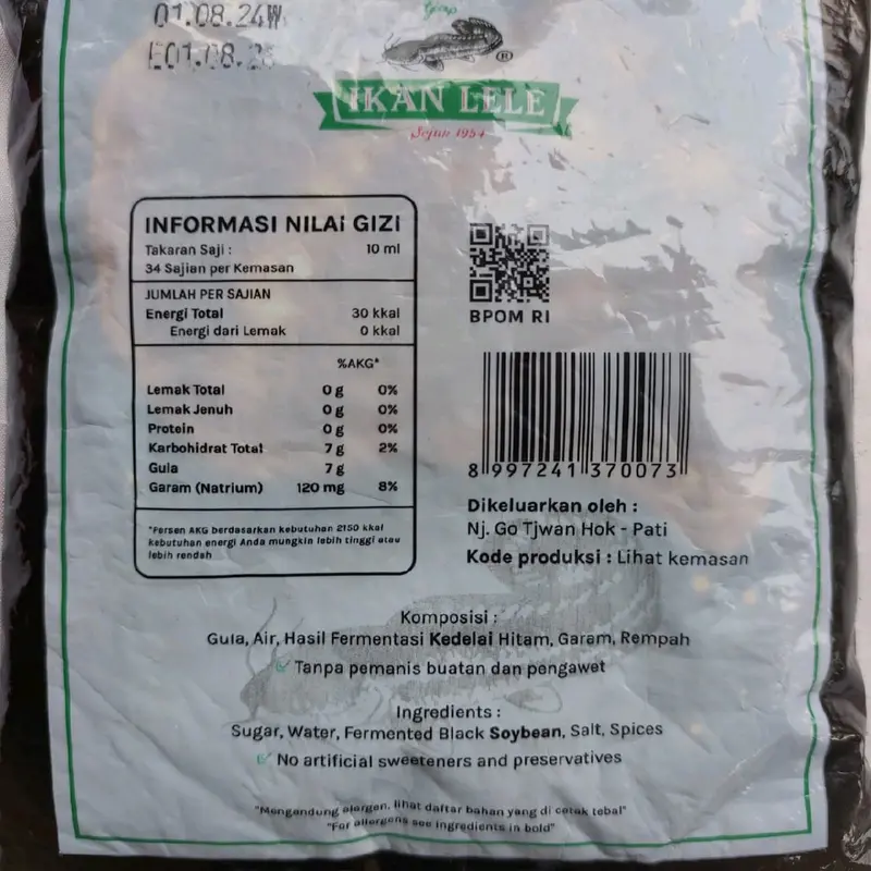 Paket Hemat Kecap Manis Cap Ikan Lele Khas Pati Isi 2 Pcs dengan Isi 340ml dan 640 ml 4