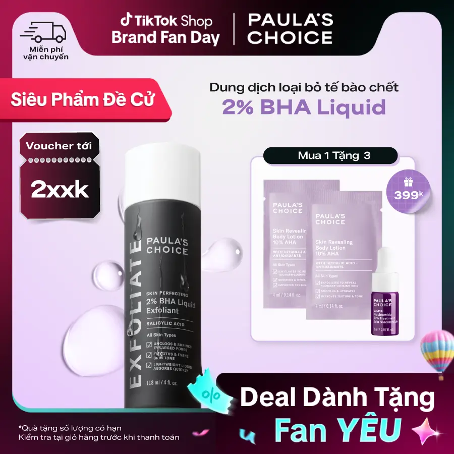 Tẩy tế bào chết hỗ trợ làm sạch sâu Paula's Choice Skin Perfecting 2% BHA Liquid Exfoliant 118ml 2010