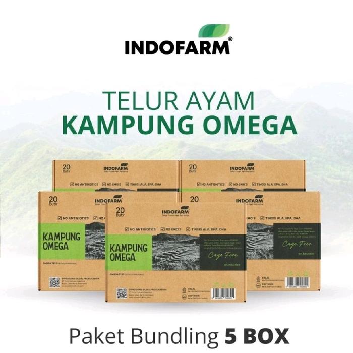 Gambar [BUNDLING 5 BOX] Telur Ayam Kampung Asli - Telur Omega 3 dari INDOFARM JAKARTA SELATAN Kota Administrasi Jakarta Selatan Tokopedia