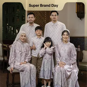 Mayoutfit Summer Bloom Sarimbit Lebaran Mauve Series | Baju Lebaran Sarimbit Muslim Raya Keluarga Dress Koko Gamis Couple